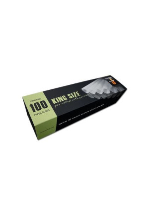 Skręcone bletki King Size Jware Conical Tubes białe 100 szt.
