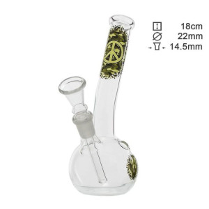 Bongo Greenline wys. 18 cm szlif 14.5 mm klasyczna fajka wodna