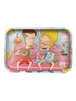 Tacka do jointów Beavis i Butthead 20x30 cm metalowa grafika Dunkees