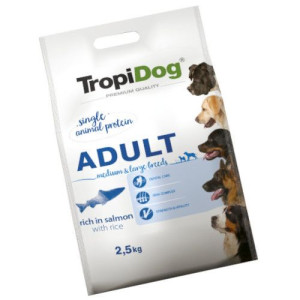 Tropidog Premium Adult M/L Salmon Rice 2.5kg