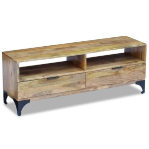 Szafka pod telewizor z drewna mango, 120 x 35 x 45 cm