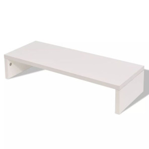 Podstawka pod monitor z płyty wiórowej 60 x 23,5 x 12 cm, biała