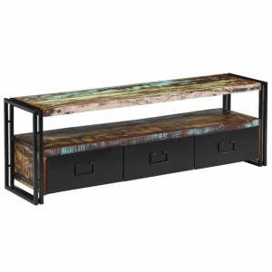 Szafka pod TV z drewna odzyskanego, 120 x 30 x 40 cm