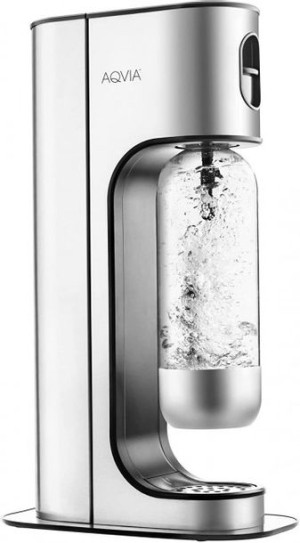 Saturator do wody Aqvia Exclusive stal - Srebrny