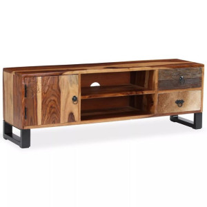 Szafka pod telewizor, lite drewno sheesham, 120 x 30 x 40 cm