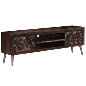 Szafka pod TV z drewna odzyskanego, 140 x 30 x 45 cm