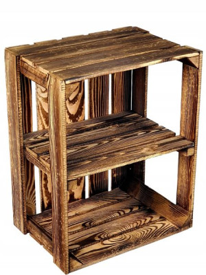 Skrzynka opalana z krótką półką 50x40x30 display