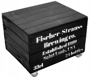 Stolik kawowy AMERICAN BEER BLACK Loft Vintage