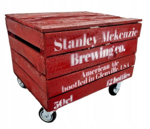 Stolik kawowy AMERICAN BEER RED Loft Vintage