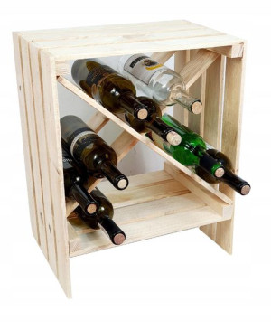 Regał na wino stojak na wino na 16 butelek