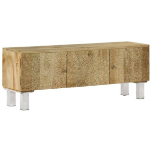 Szafka pod telewizor, lite drewno mango, 118 x 30 x 45 cm