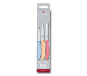 Victorinox Swiss Classic Trend Colors, zestaw 3 noży do warzyw i owoców, 3