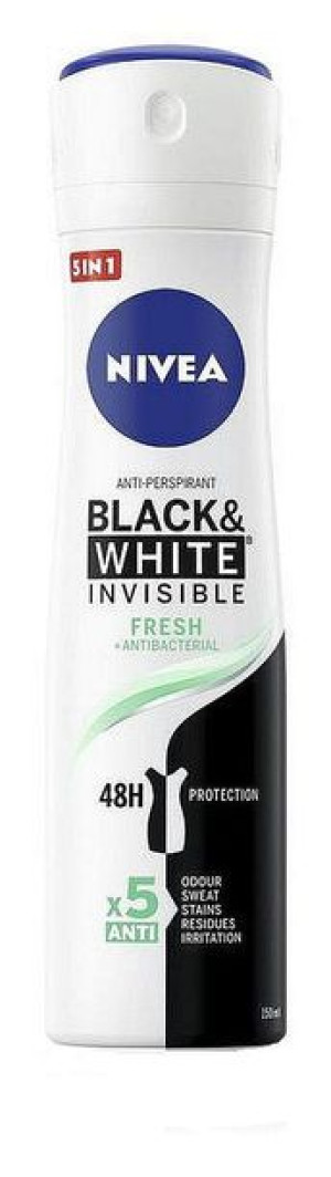 NIVEA Antyperspirant Black&White Fresh 48h 150 ml