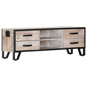 Szafka pod TV, 120x30x40 cm, lite drewno akacjowe