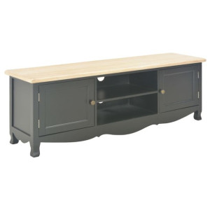Szafka pod TV, czarna, 120 x 30 x 40 cm, drewniana