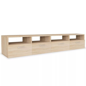 Szafki pod TV, 2 szt., płyta wiórowa, 95x35x36 cm, dębowe