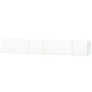 Białe szafki pod telewizor, 2 szt., 120x40x34 cm, płyta wiórowa
