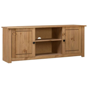 Szafka pod TV, 120x40x50 cm, lita sosna, seria Panama