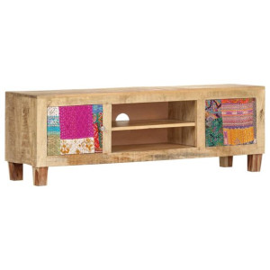 Szafka pod TV, 120x30x40 cm, lite drewno mango