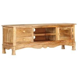 Szafka pod telewizor, 120 x 30 x 42 cm, lite drewno mango