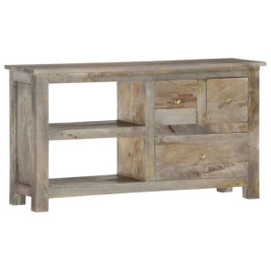 Szafka pod TV, 110x30x55 cm, lite drewno mango