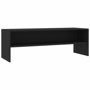 Szafka pod TV, czarna, 120 x 40 x 40 cm, płyta wiórowa