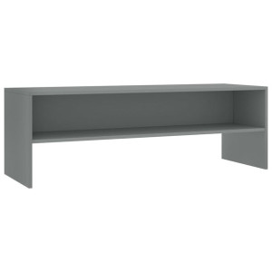 Szafka pod TV, szara, 120 x 40 x 40 cm, płyta wiórowa
