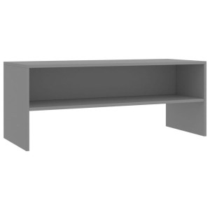 Szafka pod TV, szara, 100 x 40 x 40 cm, płyta wiórowa