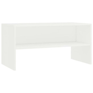 Szafka pod TV, biała, 80 x 40 x 40 cm, płyta wiórowa