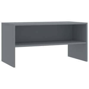 Szafka pod TV, szara, 80 x 40 x 40 cm, płyta wiórowa
