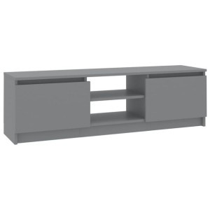 Szafka pod TV, szara, 120 x 30 x 35,5 cm, płyta wiórowa