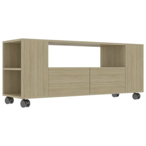 Szafka TV, dąb sonoma, 120x35x43 cm, płyta wiórowa