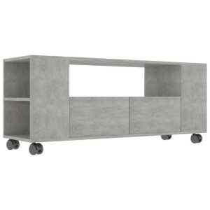 Szafka pod TV, betonowa szarość, 120x35x43 cm, płyta wiórowa