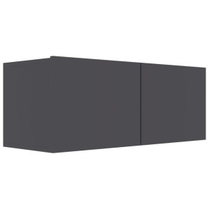 Szafka pod TV, szara, 80x30x30 cm, płyta wiórowa