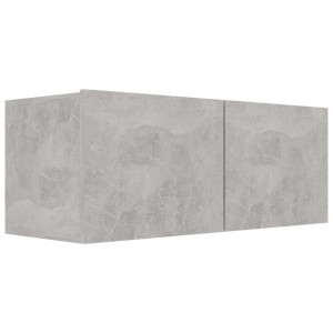 Szafka pod TV, szarość betonu, 80x30x30 cm, płyta wiórowa