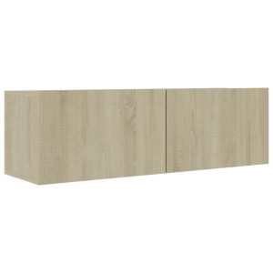 Szafka pod TV, dąb sonoma, 100x30x30 cm, płyta wiórowa