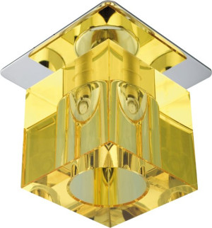 Sk-19 Ch/ye G4 Chrom Opr. Strop. Stała Kryształ 20w G4 Żółta