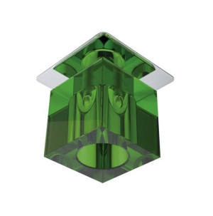 Sk-19 Ch/gr G4 Chrom Opr. Strop. Stała Kryształ 20w G4 Zielona