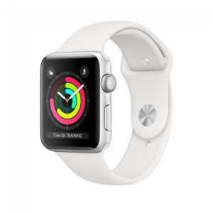 Apple Watch 3 GPS 38mm aluminium srebrny biały