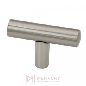 Gałka meblowa relingowa T GS10 stal inox