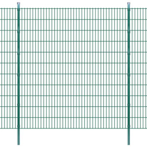 Panele ogrodzeniowe 2D z słupkami 2008x2230 mm 2 m Zielone