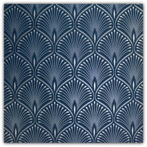 Tapety Tapeta Art Deco Granat Srebro