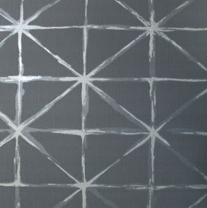 Tapety Tapeta Szara Brokat Geometryczny Wzór