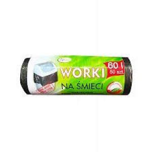 Sipeko HDPE worki na śmieci 60l 50 sztuk