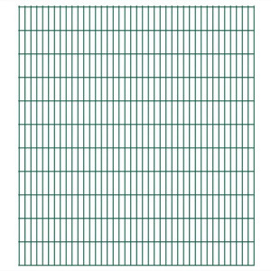 Panele ogrodzeniowe 2D, 2,008 x 2,23 m, 6 m, zielone