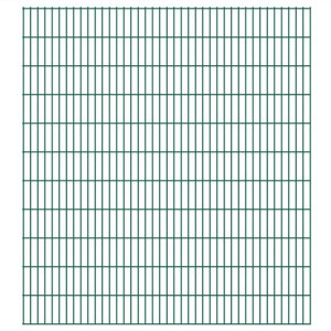 Panele ogrodzeniowe 2D, 2,008 x 2,23 m, 8 m, zielone