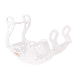 KiddyMoon Bujak dla dzieci WR-001 Zabawka na biegunach, white