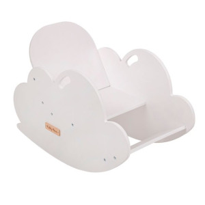 KiddyMoon Bujak AR-002 chmurka Zabawka na biegunach, biały
