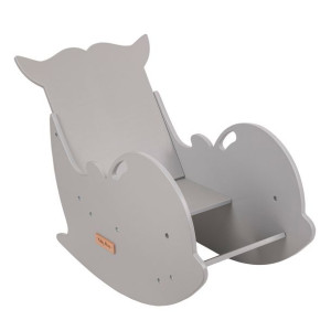KiddyMoon Bujak AR-001 delfin Zabawka na biegunach, szary