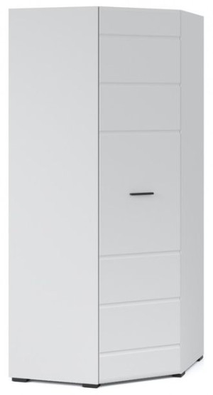 Szafa Narożna Biały Połysk Front Mdf 91x91 Boss Ardsel